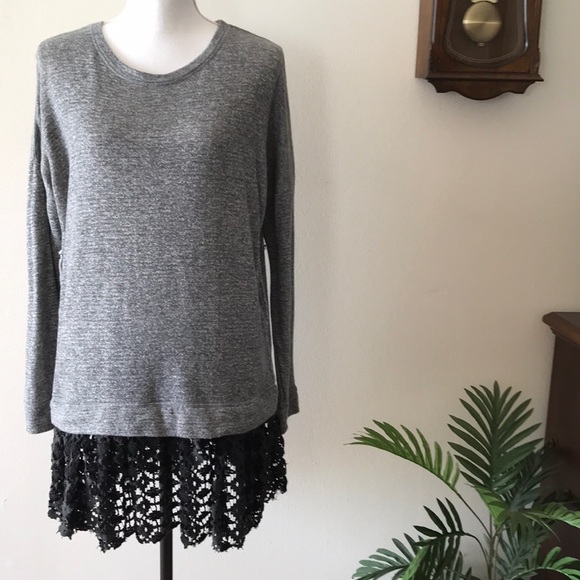 Free People Selena Rare Sweatshirt Tunic Top - Picture 2 of 7